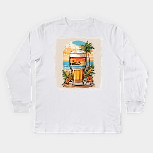 Summer Beer Kids Long Sleeve T-Shirt